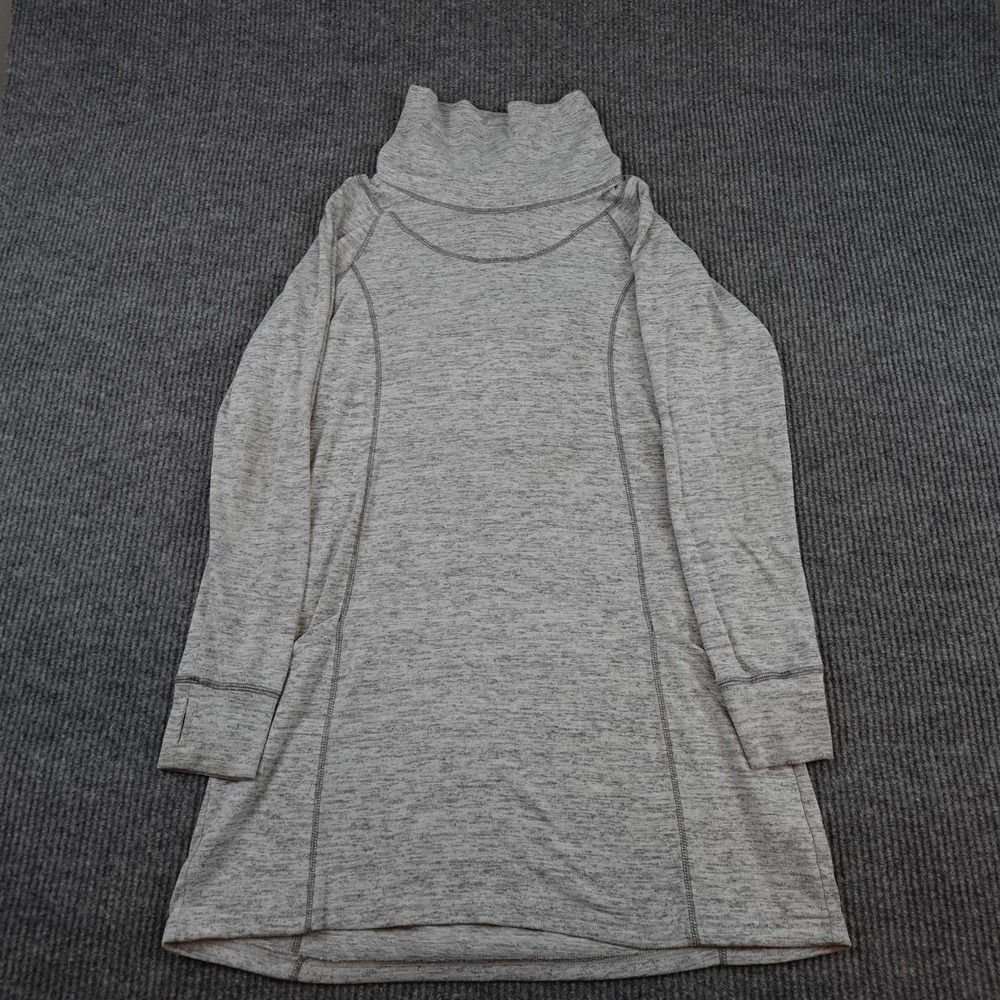 Kuhl Sienna Sweater Dress Womens Small Gray Turtleneck Long Sleeve Knit Pullover